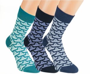 RS Socken Cotton Schiffe Blau, 35-38