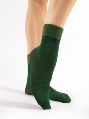 Fiore Gilt 40 Lurex/Saum Dark Green, OS