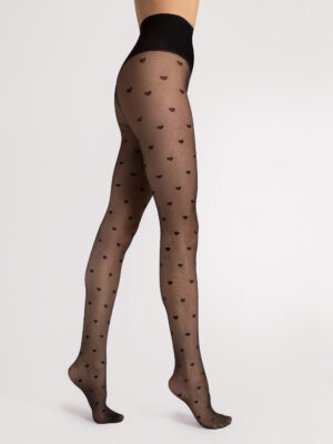 Fiore Tights Heartbeat 20 Schwarz, 38-40