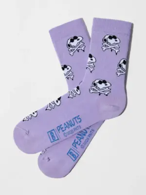 Besocks Snoopy Skull Morado, 36-40