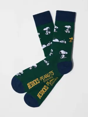 Besocks Snoopy Green Verde, 36-40