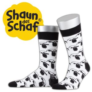 JD Shaun das Schaf Schwarz/Weiß, 43-46