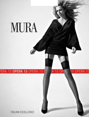 Mura Halterlos-H&auml;ngen Opera 15 Nero, 38-40