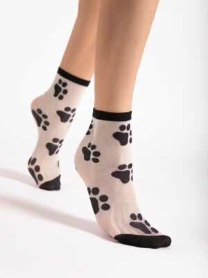 Fiore Pawpaw 20 Socken Weiß/Schwarz, OS