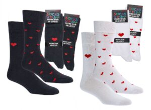 Socks 4 Fun Herzen Herz Weiß, 42-47