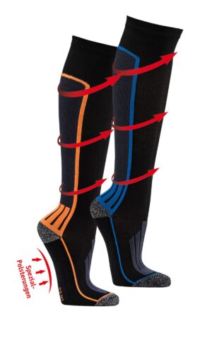 Sport-Kompression Coolmax Blau, 35-38